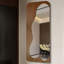 Miroir haute définition mural complet dans le style minimaliste du bois-117890545