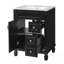Meuble-lavabo avec lavabo en cÃ©ramique, 2 tiroirs et une tablette rÃ©glable-467516840