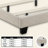 Upholstered Wingback Platform Bed, Bed Frame with Nailhead Trimmed Wingback and Button-Tufted-114285815-114285809