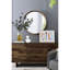 Miroir mural 31,5 "en bois de pin, miroir décoratif pour la salle de bain et le salon