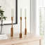 Imbali 3 Piece 12.6" Metal Tabletop Candlestick Set-1826441