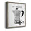 Begins After Coffee, toile encadrée de qualité supérieure - prête à être accrochée-1548004150-1548004149