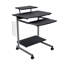 Chariot d'ordinateur compact avec rangement