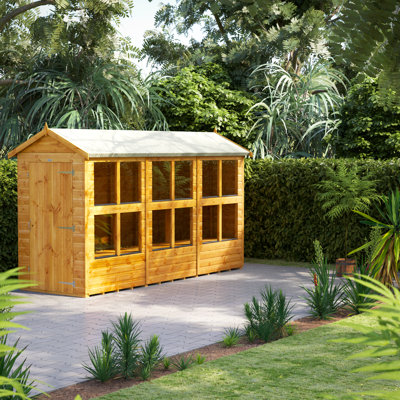 Powersheds 12 x 4ft Timber Tongue & Groove Potting Shed