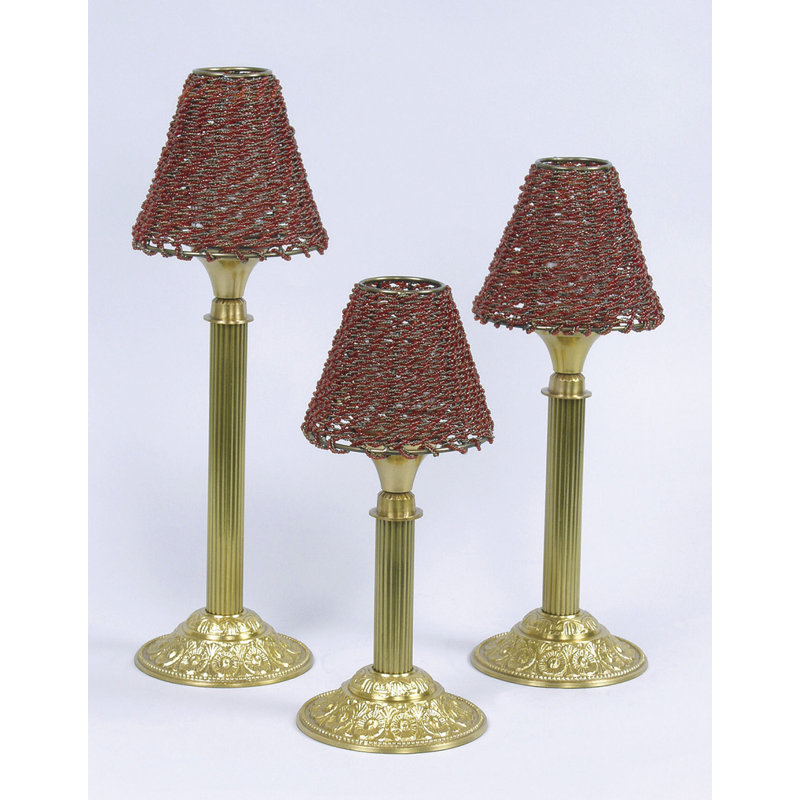 Brass/ Bead Candlesticks