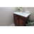 30" Mid-Century Modern Single Bathroom Vanity with Ceramic Sink, Soft-Close Doors and Solid Wood Legs-1334003168