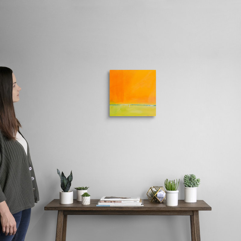 «Here and Now» par Peter Crane, reproduction sur toile, H 12 po x l 12 po x P 1,25 po, Toile tendue