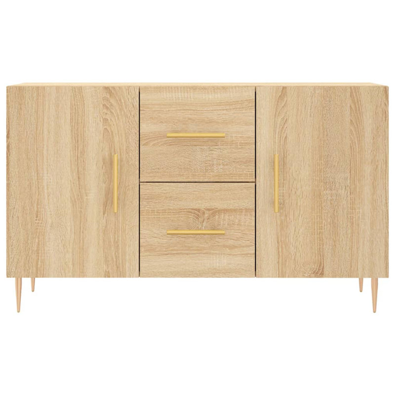 Margelene 100 Wide 2 Drawer, Sonoma Oak