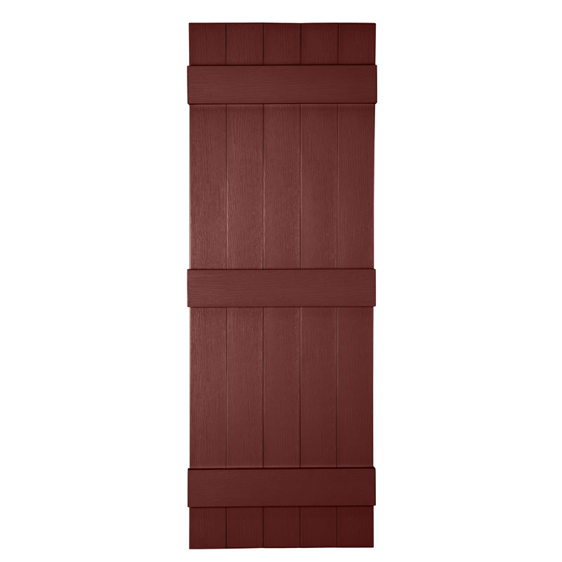 Custom 5 Board Closed BNB Shutters, 53", Heritage Green
