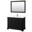 Ensemble de meuble-lavabo simple autoportant 48 po avec plateau en quartz Deborah-98141130-98141126-98141129