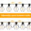 Guirlande de lumières à DEL 100 pi avec 50 ampoules incassables G40 incassables-1681494701