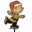 Ensemble de 4 balises de Noël pré-éclairées Snoopy et Peanuts