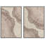 2 pièces, impression de bois de chêne beige, forêt, anneau, neutre, art minimaliste, décor de ferme moderne sur toile-92285292-92285294