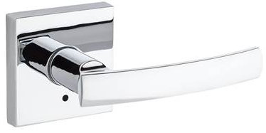 Sydney Signature Series Privacy Door Lever with Square Rosette Kwikset 
