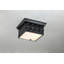 Alpha Square Flush Mount In Black-813521962