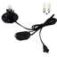Cordon d'alimentation de lampe de sel amélioré avec interrupteur de contrôle du gradateur et ensemble de base pour lampes de sel de l'Himalaya Cordon d'alimentation - 6 pieds de long avec deux ampoules de 15 W gratuites