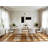 Machine Washable Checkered Brown Area Rug-105009811