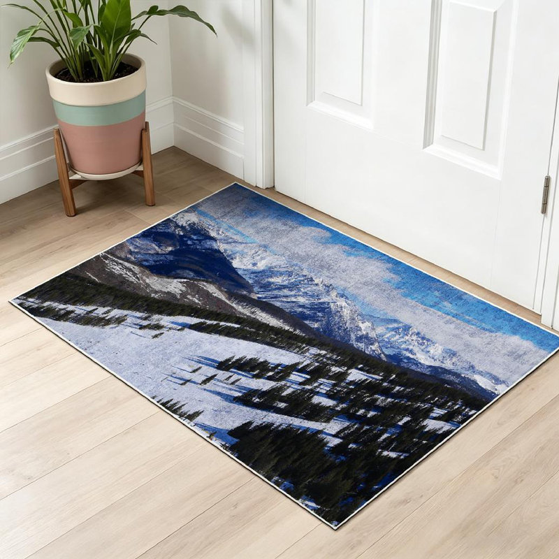 Tapis d'intérieur lavable à la machine Blue Mountain