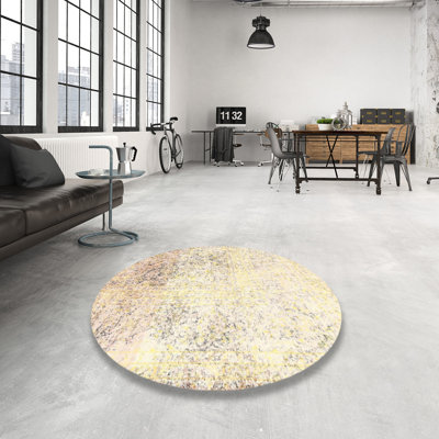 Tapis beige traditionnel/rose pâle Wylo
