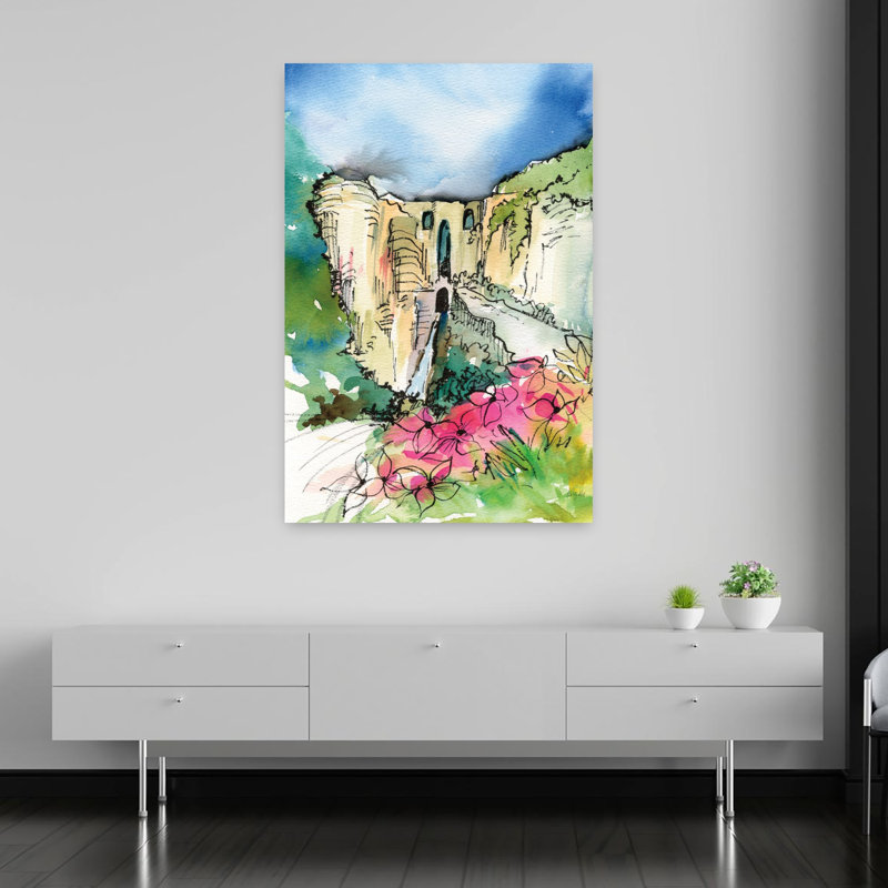 Paysage secret contemporain caché secret, H 60 po x l 40 po