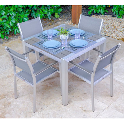 Belvedere 4 - Person Patio Dining Set with Square Table