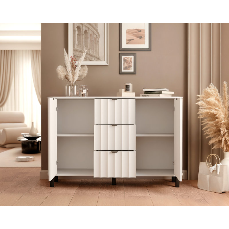 Rectangle Accent Chest, White