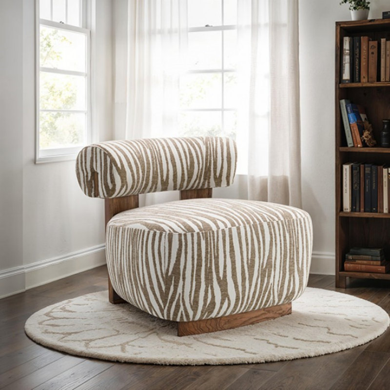 Fauteuil d'appoint Perkins, Beige