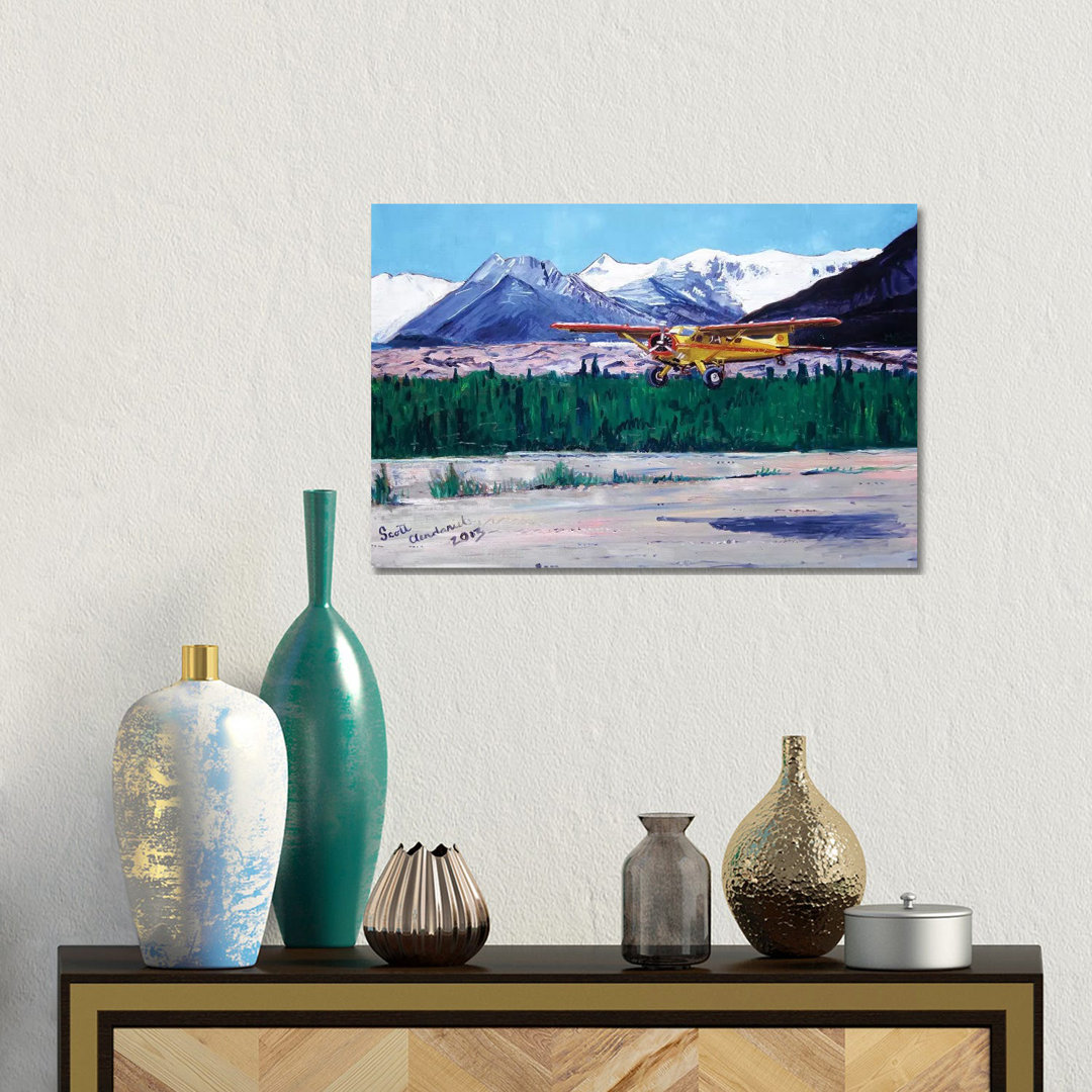 Wrangell Mountain Landing von Scott Clendaniel - Gallery-Wrapped Canvas Giclée