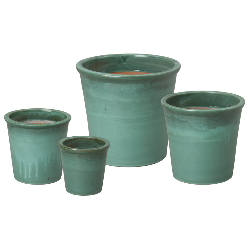 Handmade Ceramic Planter, Green