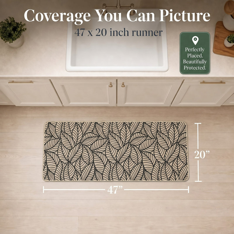 Tapis de cuisine Jungle, Beige