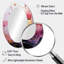Or et rose moderne liquide formes IV - miroir mural ovale moderne-659467830