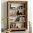 Vintage Wooden Bookshelf With A Rustic Finish