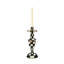 Courtly Check Medium Enamel Candlestick
