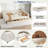 Modern Upholstered Platform Bed With Usb And 2 Drawers