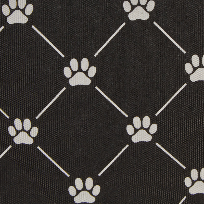 Gracie Oaks Fabric Decorative Bin, 12" H x 10" W x 16" D, Black