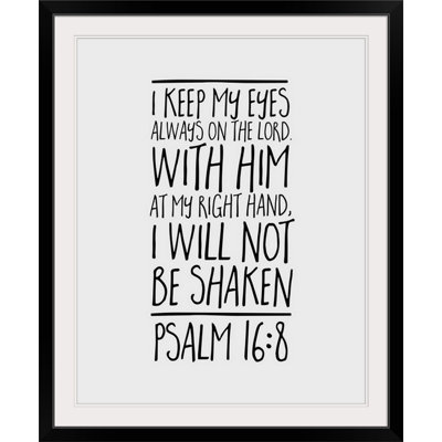 « psalm 16:8-scripture art », art textuel
