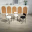 Tabourets de bar à hauteur de comptoir, tabourets de bar de 24 po, tabourets de comptoir Boucle avec dossier, tabourets de bar Boucle pour îlot de cuisine, salle à manger (ensemble de 4)-1938192047