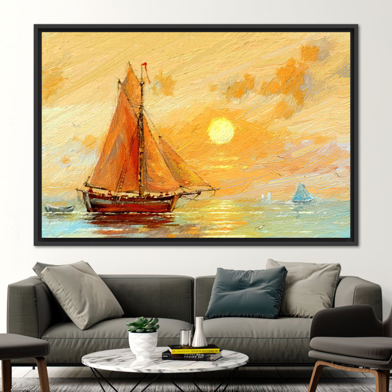 Print on Canvas, Floater Framed Print without Mat, 80 cm H x 110 cm W, Black