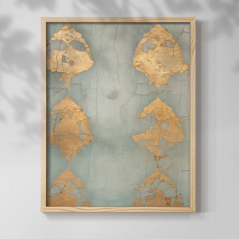 Vintage Abstract Print VIII, 10" H x 8" W, Natural