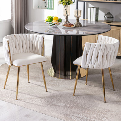 Fauteuil en velours Uresti