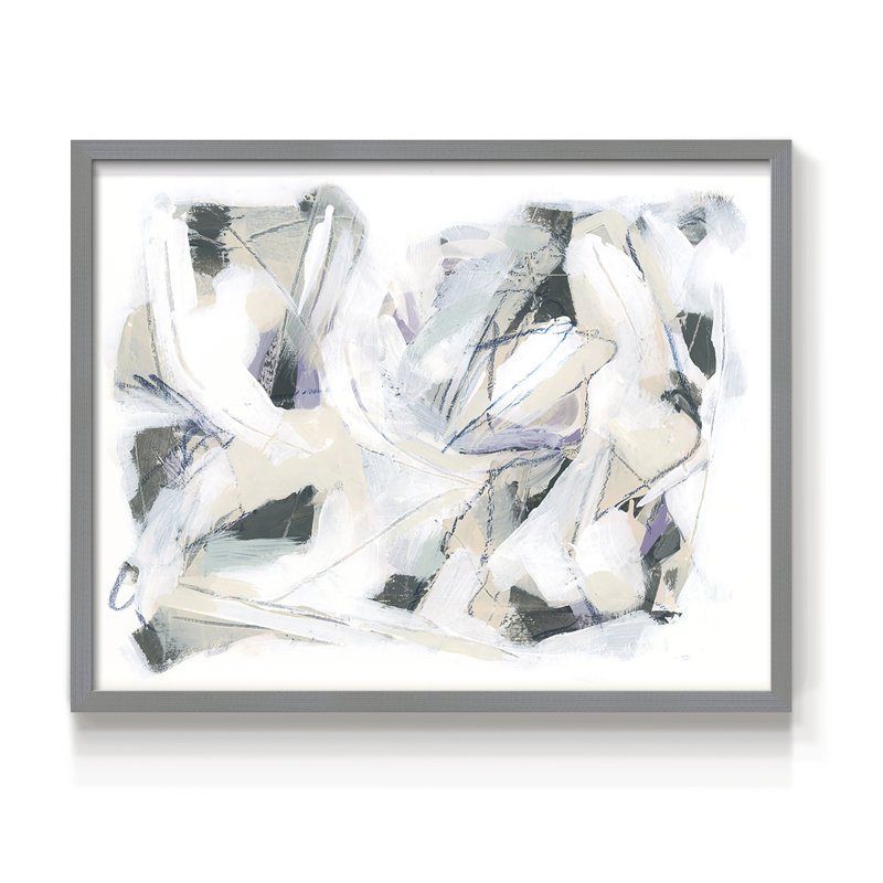 Hélice arctique I - reproduction encadrée - réarmable, H 11 po x l 14 po, Gris