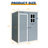 8 Ft X 6 Ft Outdoor Metal Storage Shed With Window And Transparent Plate For Garden, Lawn  (Coffee)