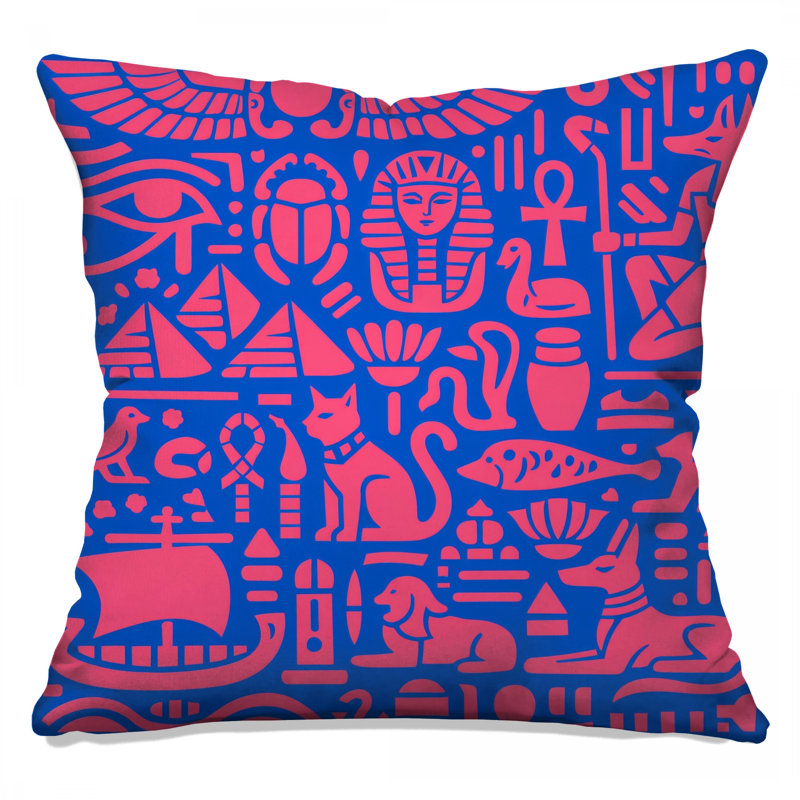 Coussins décoratifs égyptiens, 16 x 16 pouces