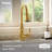 Weymouth Brushed Gold Kitchen Faucet-38264683