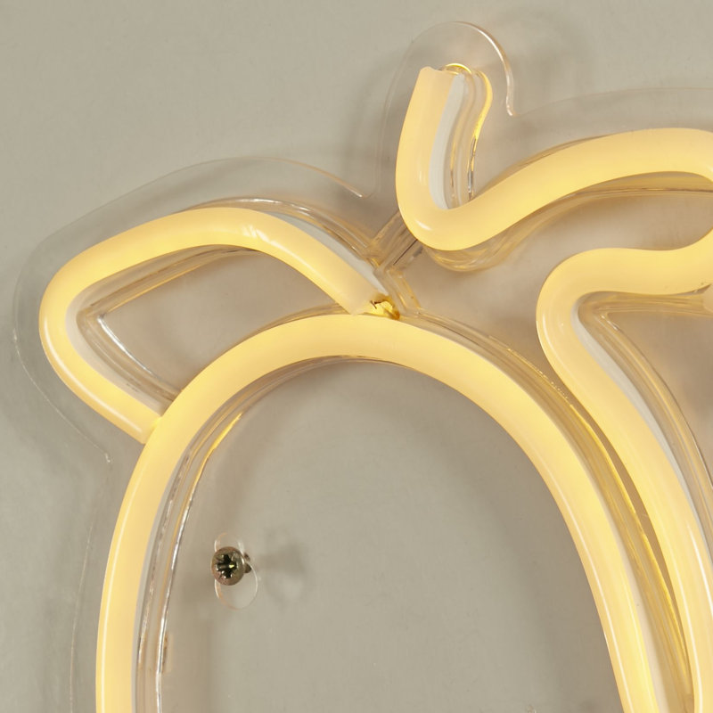 NEON PEACH SHAPED LED LIGHT ONE-SIZE