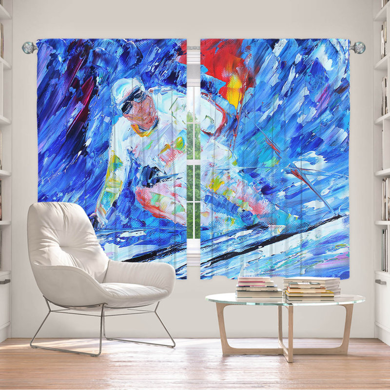 Ensemble de rideaux en polyester 2 pièces, L 56 po x L 78 po