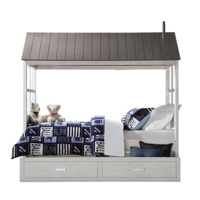 Lit simple en bois Kayzlynn