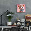  'Cute Pink Pig' by Rey Klimt Acrylic Glass Wall Art, 12" x 12"
