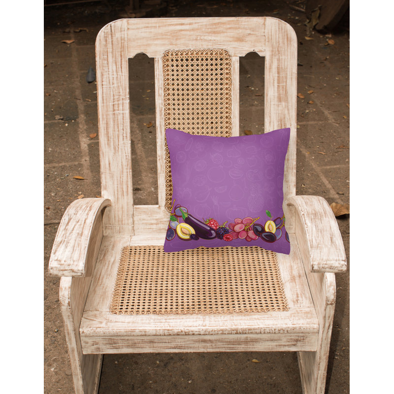 Coussin intérieur/extérieur fruits et légumes, 18 po x 18 po