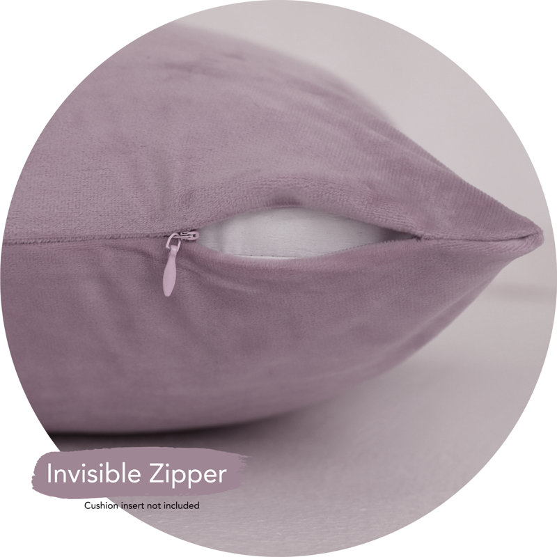 Rectangular Velvet Pillow Cover, Lilac